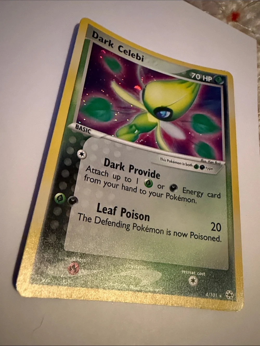 2004 POKEMON EX DARK CELEBI HOLO HIDDEN LEGENDS #4/101